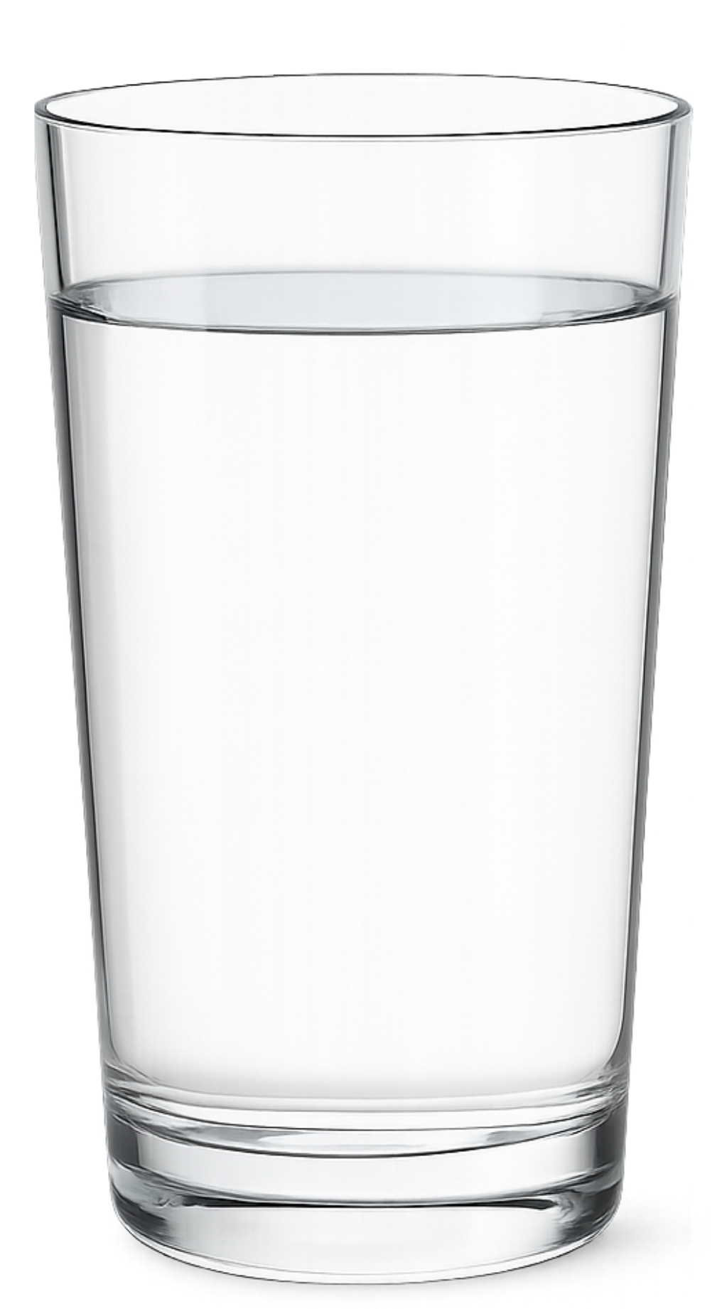 Copo com água limpa